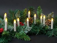 Check out the deal on Candle Impressions Flameless Clip On String lights - 10 Tapers 3 Inch at Battery Operated Candles