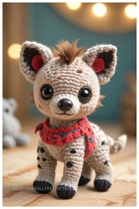 Amigurumi Baby Hyena Free Crochet Pattern