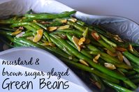 Mustard & Brown Sugar Glazed Green Beans – you probably should try this