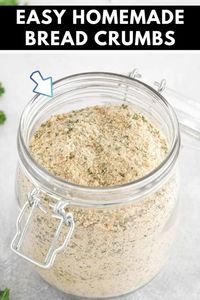 Here's how to make the best homemade bread crumbs easily at home with any type of bread (including fresh or dried!). They can be used in any recipe!