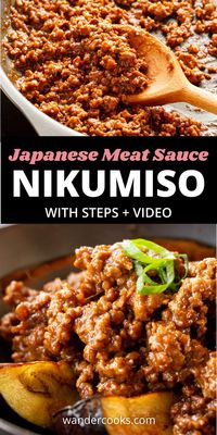 Meet your new favourite Japanese condiment - nikumiso - stir fried pork mince tossed in a sticky miso sauce. Pop it on anything from rice to ramen, but be warned: this is an absolute flavour powerhouse!