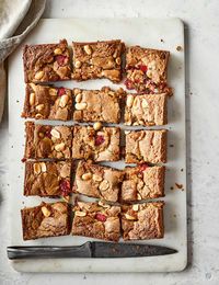 Buttery, pea-nutty and incredibly moreish, these next-level blondies will be a hit with the whole family