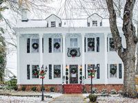 Dahlonega, Georgia | The restored 1888 House gets dressed up for the season. #holiday #decor #travel #southernliving