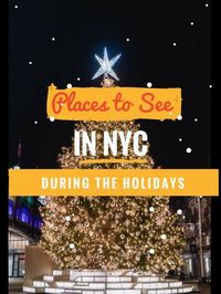 Christmas in New York?! Here are the places you should see!