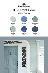 Ready to paint your front door? Whatever style and color you choose, Benjamin Moore is here to help guide you to a perfect hue you'll love for years to come. Check out some of our favorite blue colors.