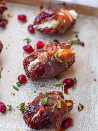 Prosciutto Wrapped Cheese Stuffed Dates - Tatyanas Everyday Food