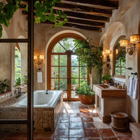 Mediterranean bathroom, awaken your senses with the splashes of fountains, whispers of wind chimes, and vibrant hues of Moorish-inspired mosaics. Dive into our immersive blog experience.