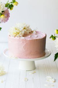 Lemon Poppy Seed Raspberry Layer Cake with French Buttercream