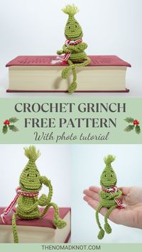 Crochet Grinch free pattern ⋆ The Nomad Knot