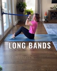 Jeannie Glasstetter on Instagram: "Long Band Fun

🤩 If you’ve never used the bands this way, I highly recommend it. It’s like you have a portable #reformer right in your house. I’ve attached the bands behind me to the door handles. It makes it the perfect height.

➡️ 8-10 reps
▪️Frog legs
▪️Tricep curl
▪️Snow angel 
▪️Hinged bicep curl 
▪️HInged lean
▪️Row rotations
▪️Side bend

‼️ Ready to kickstart your workout routine and nutrition game? Sign up for my 1:1 virtual coaching program where I create a plan specifically for you and your goals. Comment START below or DM me with any questions!! 

#minibandworkout #loopband #lowimpactworkout #getfitathome #toningworkout #homeworkoutvideos  #resistancebandworkout #workoutsforwomen #30minuteworkout #quarantinefitness"