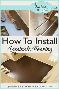 How to install a laminate floor. A tutorial with tips to get it right!