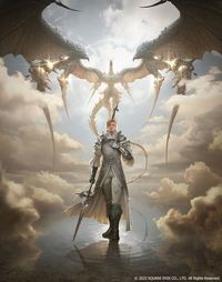 Dion Lesage and Bahamut Art - Final Fantasy XVI Art Gallery