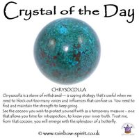 Crystal of the day Chrysocolla