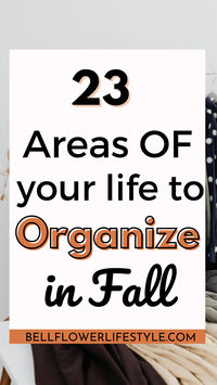 23 ways to get your life organized | 23 parts of your life to get organized | 23 categories to organize your life | areas of your life you can organize! Organize your life starting with these ideas. How to start being organized! organization | organization help I how to get organized | organization ideas