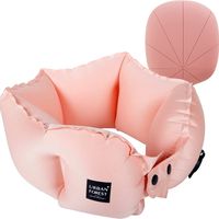 Neck Pillow For Traveling & Tree Storage Pocket, Fast Inflation & Quick Deflation,2-In-1 Design, Nap Pillow For Airplane/Car/Home/Office (Pink) 2-In-1 Design- There Is Disruptive Innovation Design For The Tree Pocket. It Can Inflate The Neck Pillow Directly, Also As A Storage Pocket For The Neck Pillow, Saving Packing Space For Your Suitcase. You Can Just Take This Cute Travel Pocket Pillow And Have A Good Mood On Your Journey. One-Click Deflation- You Just Need To Press The Red Button And Defla