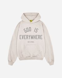 GOD IS EVERYWHERE F/W '24 HOODIE (IVORY) Exclusive Luxury Line, Ethically Made in the USA* "Where can I go from your Spirit? Or where can I flee from your Presence? If I ascend into heaven, You are there. If I make my bed in hell, behold, you are there. If I take the wings of the morning, and dwell in the uttermost parts of the sea, even there Your hand shall lead me and Your right hand will hold me." Psalm 139:7-10 Color: Ivory, Garment Dyed Made in the USA Fit: Oversized. For a loose fit, size