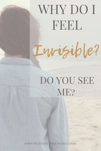 Do you ever feel like people just seem to look right through you, whether in person or online? Why do I feel invisible and lonely in this age of social media which is supposed to be, well...social? #lonely #ignored #feelingalone #comparison #christianwomen