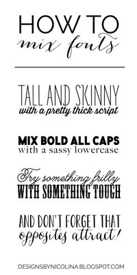 how to mix fonts for graphic artists                                                                                                                                                                                 More