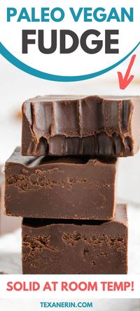 Vegan Fudge (paleo) – Tastes Just Like Traditional Fudge! - Texanerin Baking