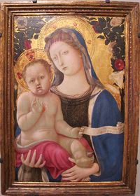 Domenico di bartolo, madonna col bambino, 1437. Philadelphia Museum of Art.