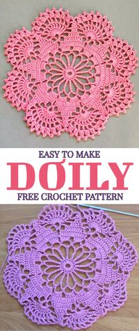 Easy To Make Doily Free Crochet Pattern - Yarn & Hooks