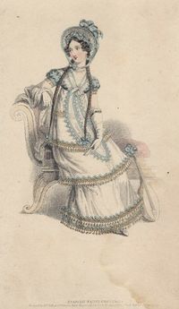 Spanish fancy dress for September, 1819 UK, La Belle Assemblée Old Rags