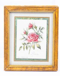 Dollhouse Miniature Grace S. Smith Rosa Inermis Redoute' Painting Replica - Etsy