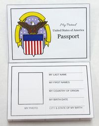 free passport printable | ... ! Free Travel Printables ~ Suitcase Craft, Pretend Passport, and More