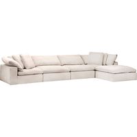 Mateo 5 Piece Modular Sectional, Romo Linen – High Fashion Home