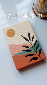 easy boho painting. canvas painting. boho theme. boho painting. boho art. canvas art. mini canvas painting. canvas painting for beginners. easy art ideas. art aesthetic. aesthetic painting. painting tutorial. painting process  #pinterest #boho  #aesthetic #aestheticwallpaperiphone  #art #artist #artistsoninstagram #pinterestideas #1 #wallpaper #shorts #diy #diygiftidea  #paintingideasforbeginners #diy #diytutorial #bohochic #painting #easy #artoftheday #canvas #canvaspaintings #artwork #easy #tutorial #ideas