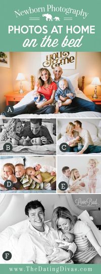 Newborn Photos on the Bed