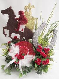 Kentucky Derby Party Table Decor Horse Themed Centerpiece @designsbyginny