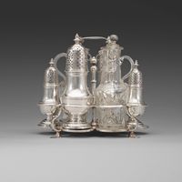 Cruet Set , Swedish , Silver 18th C.