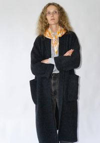 Lauren Manoogian Double Face Long Coat in Ink – VESTIGE