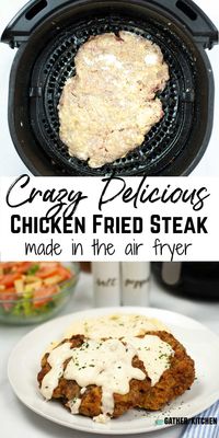 You'll love these air fryer chicken fried steaks. They are perfect when you are wanting some good Southern cooking.