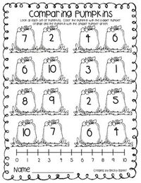 This page is perfect to introduce or review the concept of comparing numbers. Enjoy! Becky Baxter