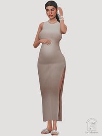 Sims 4 pregnant lookbook with cc linked!