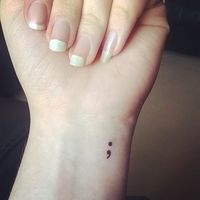 Makeup, Beauty, Hair & Skin | You Need to Know What the Semicolon Tattoo Really Stands For | POPSUGAR Beauty