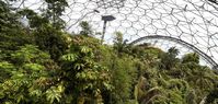 Eden Project, Cornwall, UK by GrimshawArchitects; urban ecological vision as future city. Imagine having greenery at all time of the year. Creating micro climates to enjoy regardless of the time and season of the year.