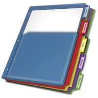 PRICES MAY VARY. Durable plastic dividers for 3 ring binders are wear and tear resistant; these tab dividers won’t fray at the edges or rip loose at the rings Nonstick and archival safe; the perfect binder dividers for important household documents, family pictures, school work and recipes Big divider tabs are sealed at bottom so paper inserts don’t fall through; frustration-free tab dividers for 3 ring binders Dividers are hole punched for standard 8-1/2 x 11 3-ring notebooks; handy tab divider