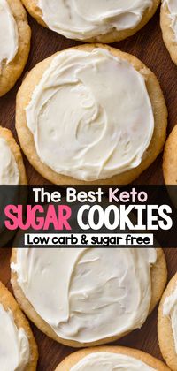 The Best Keto Sugar Cookies With Icing