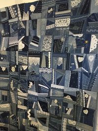 Denim and Lace Crazy Quilt I entered this at the Eastern Idaho State Fair.