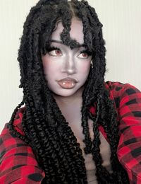 black marceline, marshall lee cosplay, adventure time, marceline with locs, black vampire