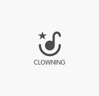 awesome clown fun logo design illustration by Daniel Schuh