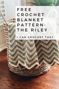 Ripple Moss Stitch Crochet Blanket Pattern | The Riley - I Can Crochet That