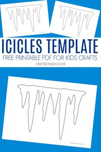 Icicles Template: FREE Printable PDF