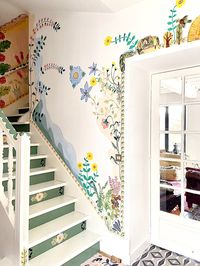 French Artist Nathalie Lete Is Painting Her Home Full of Flowers