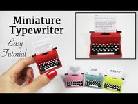 Miniature Vintage Typewriter Tutorial - YouTube