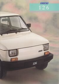 Fiat 126, sales folder, UK, 1987