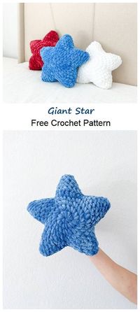 Giant Star Free Crochet Pattern - Your Crafts